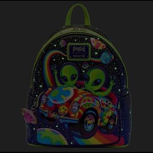 Loungefly Lisa Frank Cosmic Alien Ride Backpack